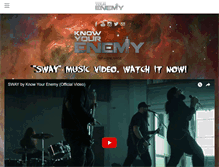 Tablet Screenshot of enemyband.com